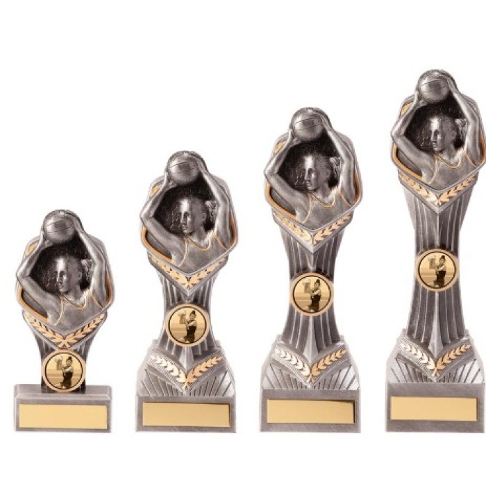 FALCON NETBALL PLAYER AWARD - 4 SIZES - 14CM TO 24CM